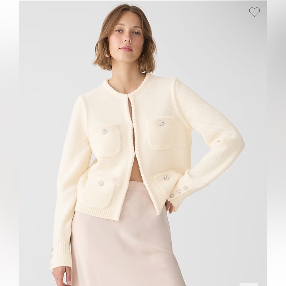 Odette lady sweater, with rhinestone buttons
